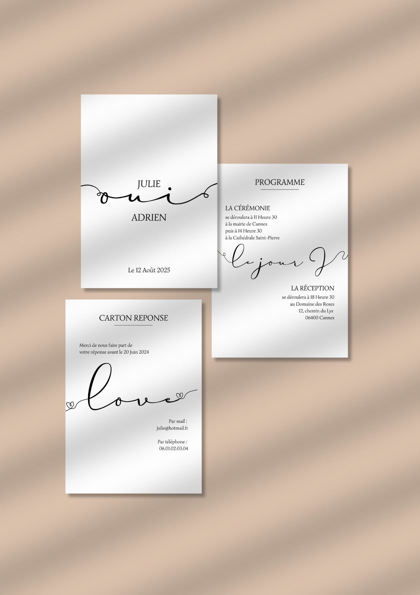 FAIRE-PART DIGITAL N°6 ESSENCE DE VIE