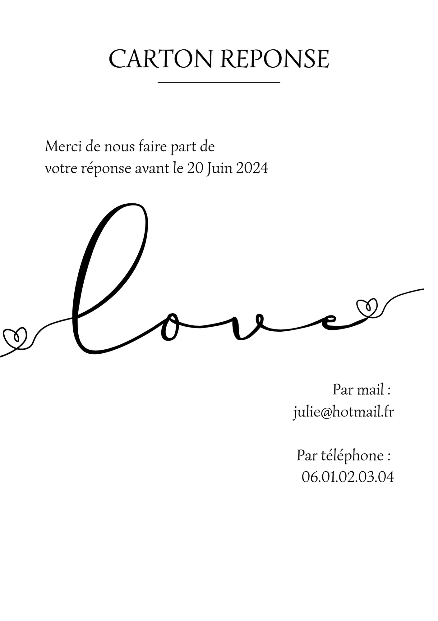 FAIRE-PART DIGITAL N°6 ESSENCE DE VIE