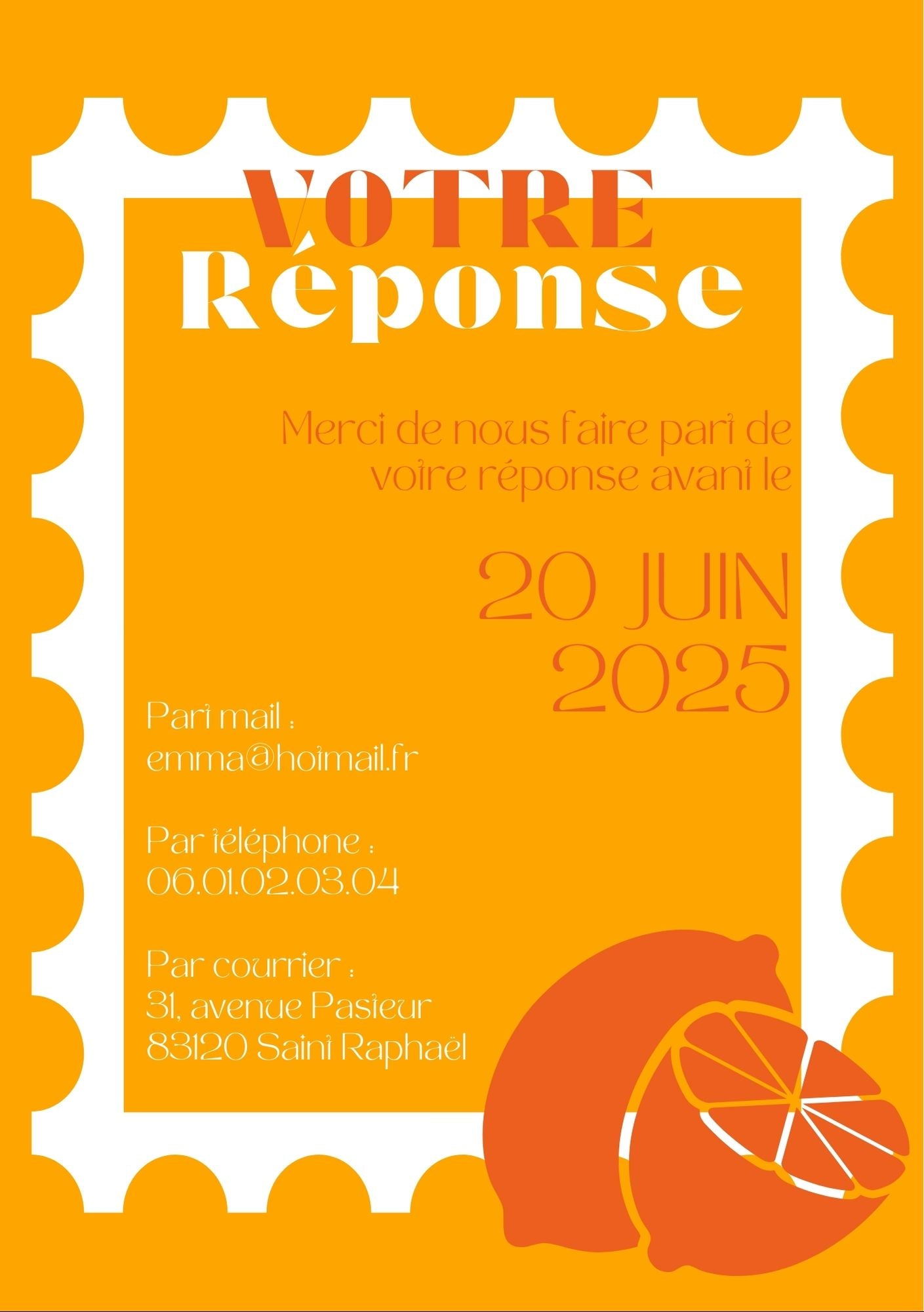 FAIRE-PART DIGITAL N°3 L'ACIDULE