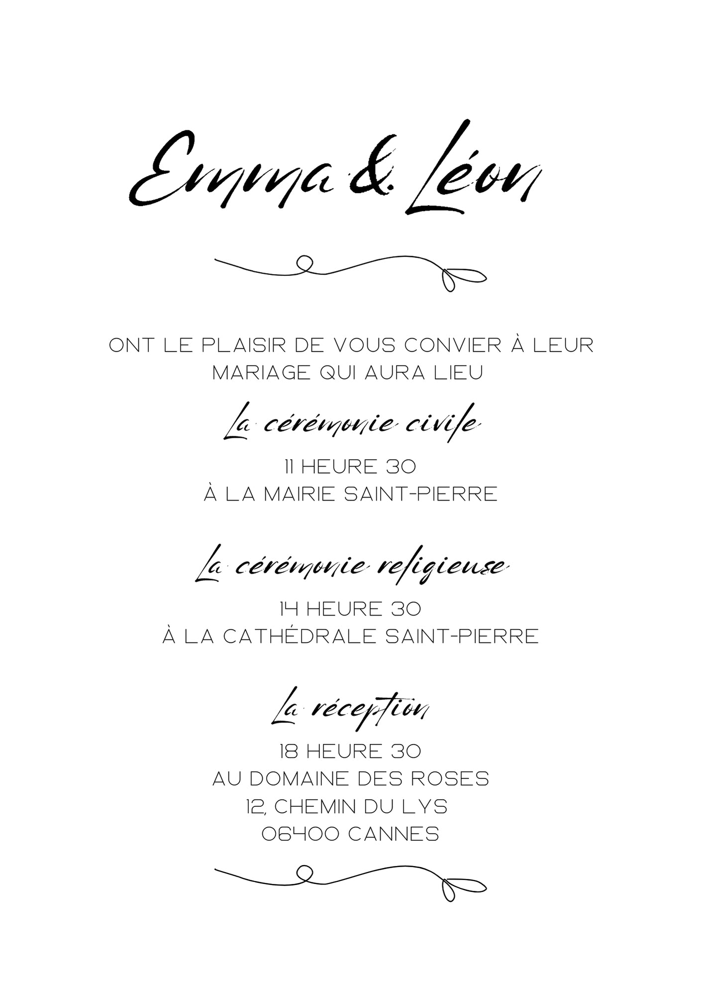 FAIRE-PART DIGITAL N°3 PURS MOMENTS