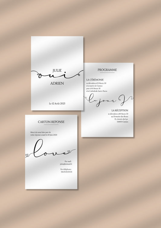 FAIRE-PART DIGITAL N°6 ESSENCE DE VIE