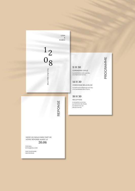 FAIRE-PART DIGITAL N°2  INSTANTS PRECIEUX