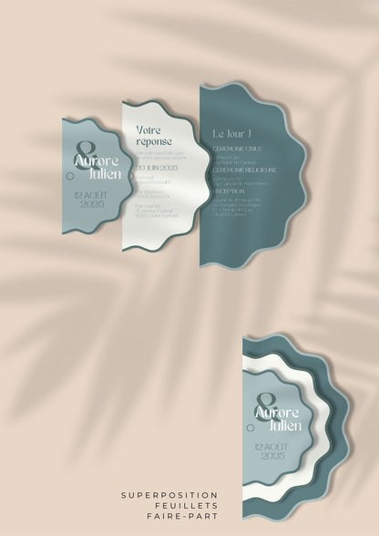 FAIRE-PART DIGITAL N°4 LA VAGUE