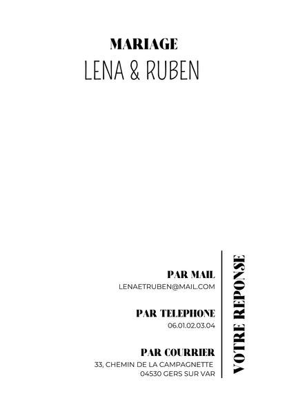 FAIRE-PART DIGITAL N°4  RECITS SINCERES