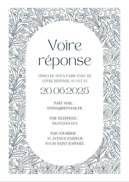 FAIRE-PART DIGITAL N°4 JARDIN SUSPENDU