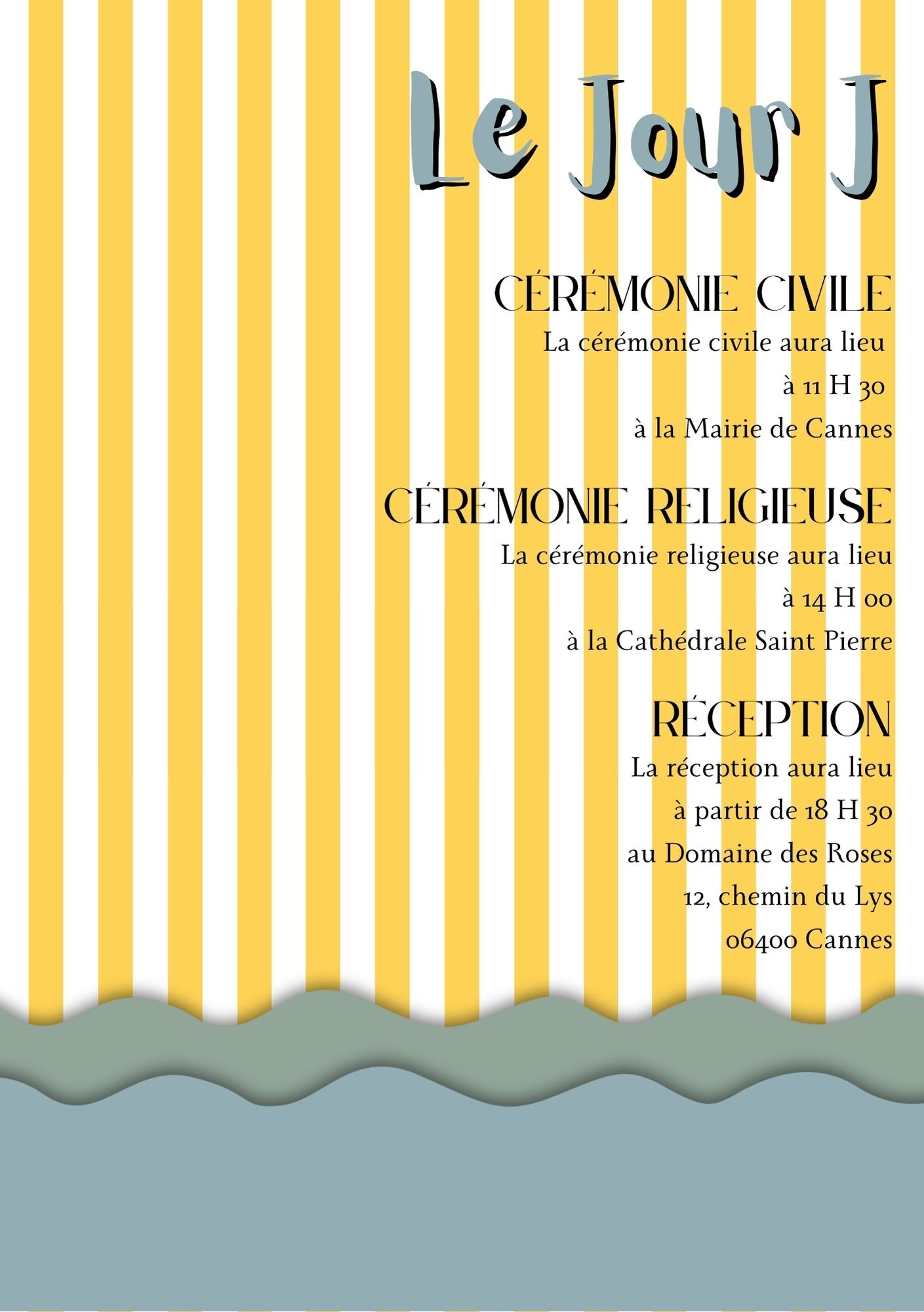 FAIRE-PART DIGITAL N°2 LA RIVIERA
