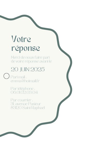 FAIRE-PART DIGITAL N°4 LA VAGUE
